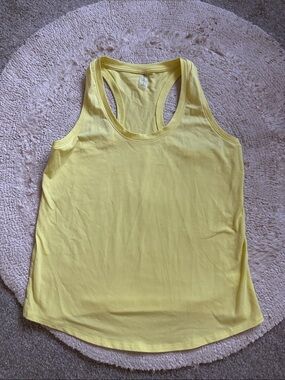 Yellow race back tank